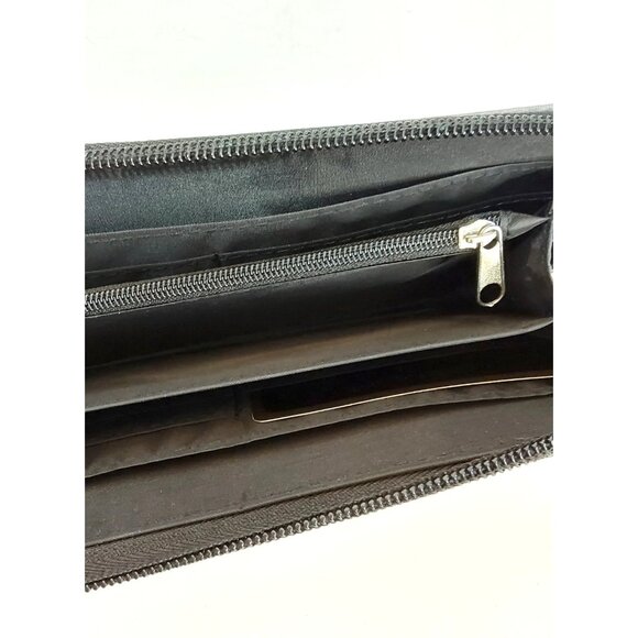 Cats and Owls Wallet, Faux Leather, Detachable Wrist Strap, Zipper Close, 7.5" - Picture 6 of 8